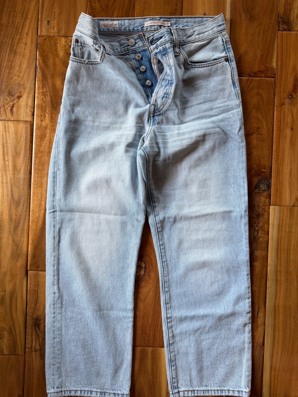 Levi's Light Blue Cropped Ankle Jeans